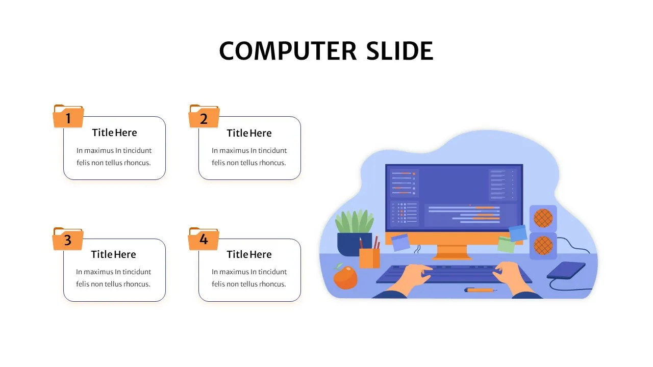 Computer Theme Presentation Templates