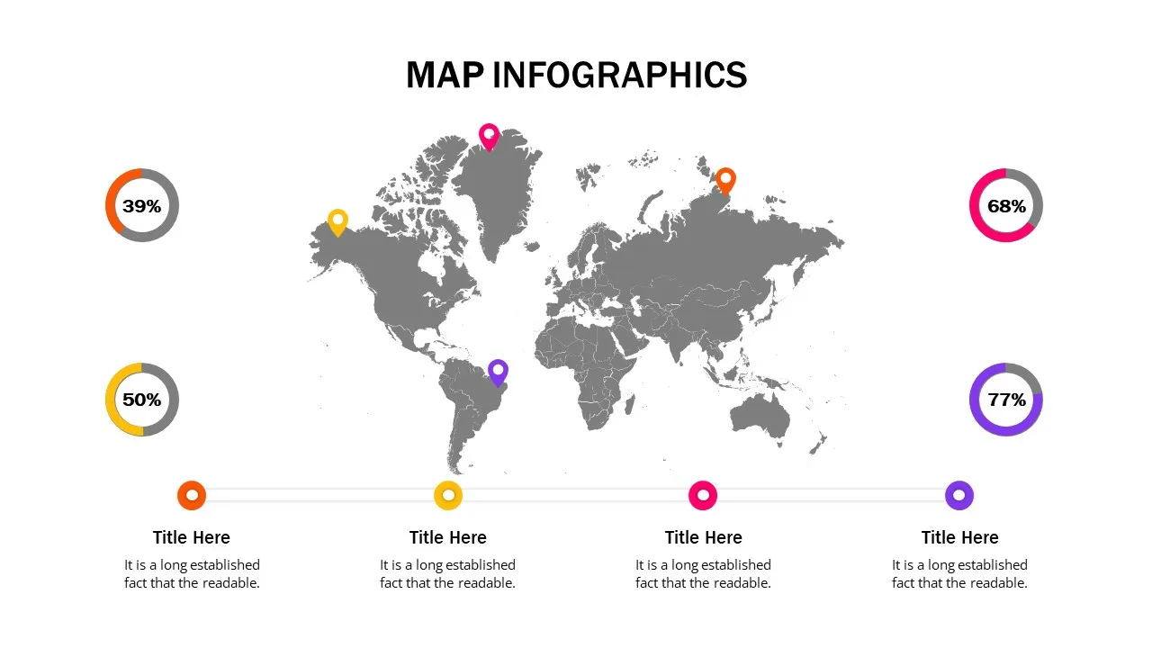 Continent Map Slides Template