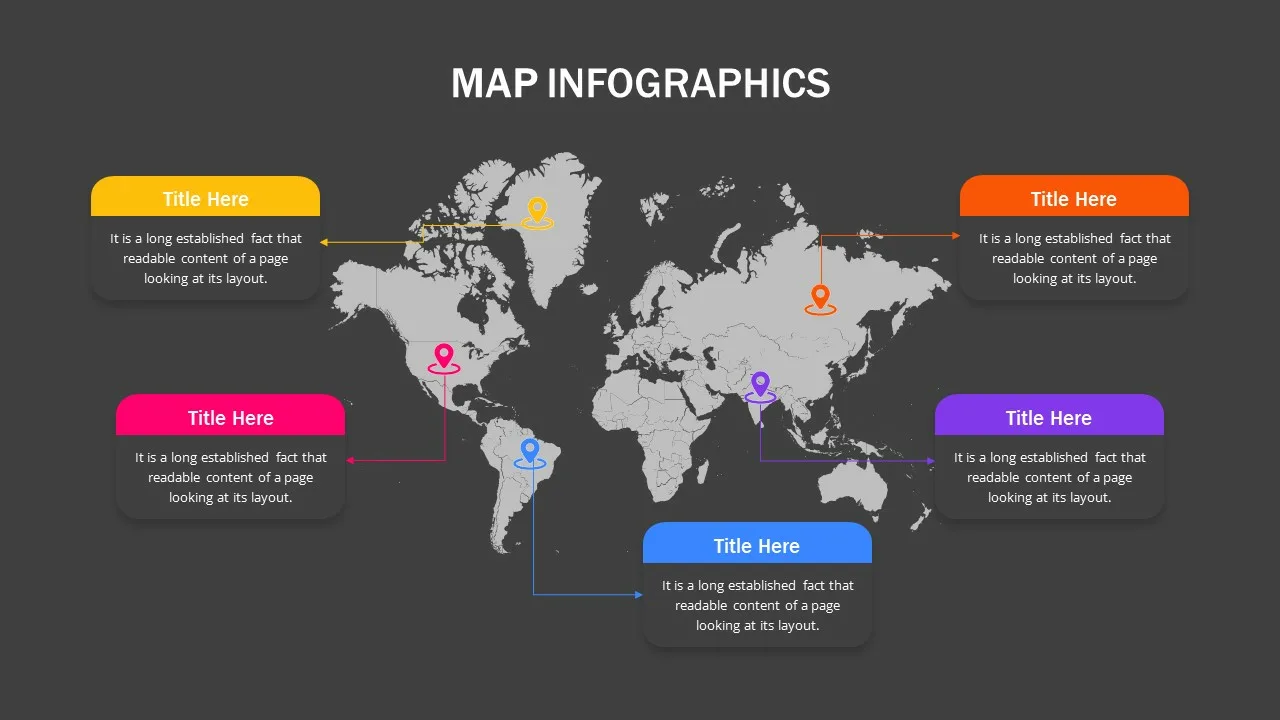 Countries & World Map Slides Template