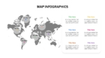 Editable World Map For PPT Presentation