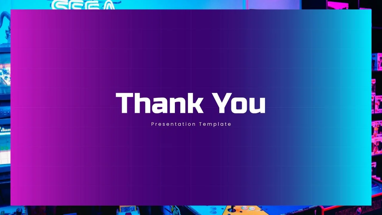Game Presentation Template Thank You