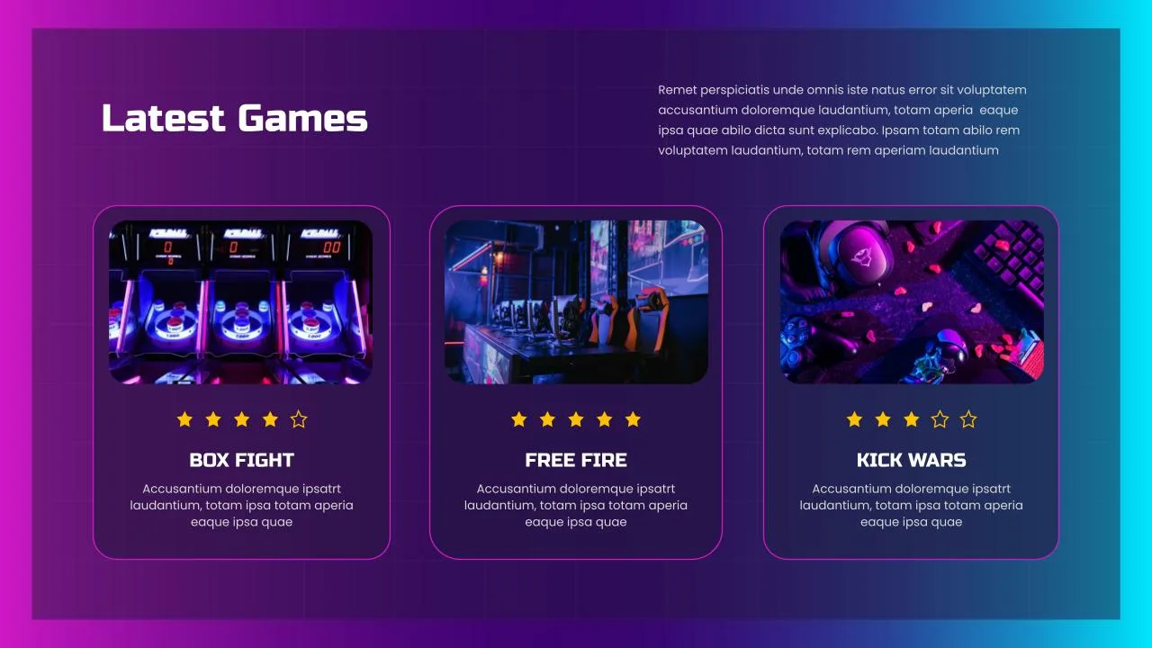 Game Presentation Template 08