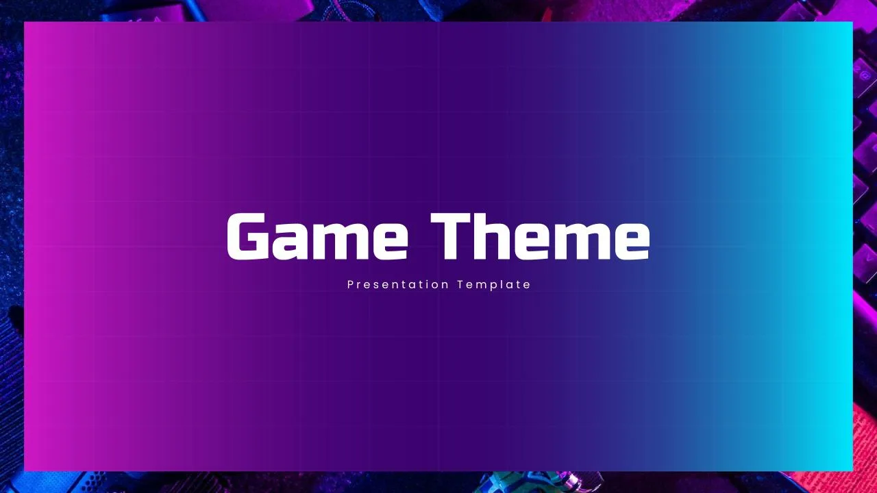 Attractive Game Theme Presentation Templates - SlideKit