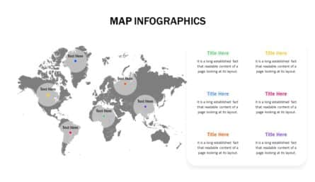 Presentation Slide Template with World Map
