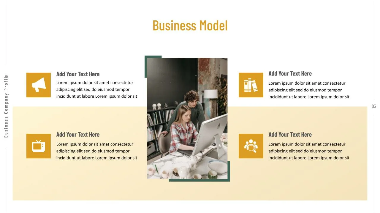 Company Profile Business Modal Slide
