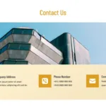 Company Profile Contact Slide