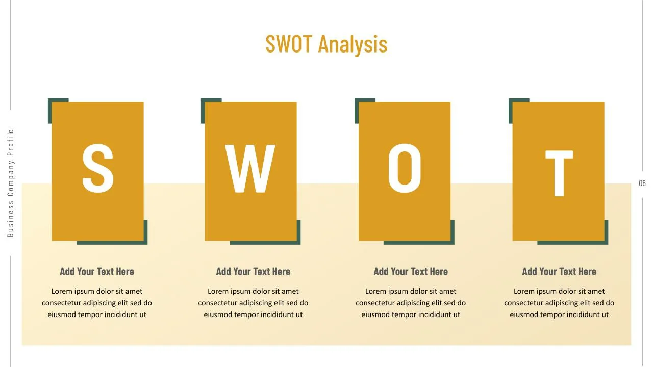 Company Profile Swot Slide