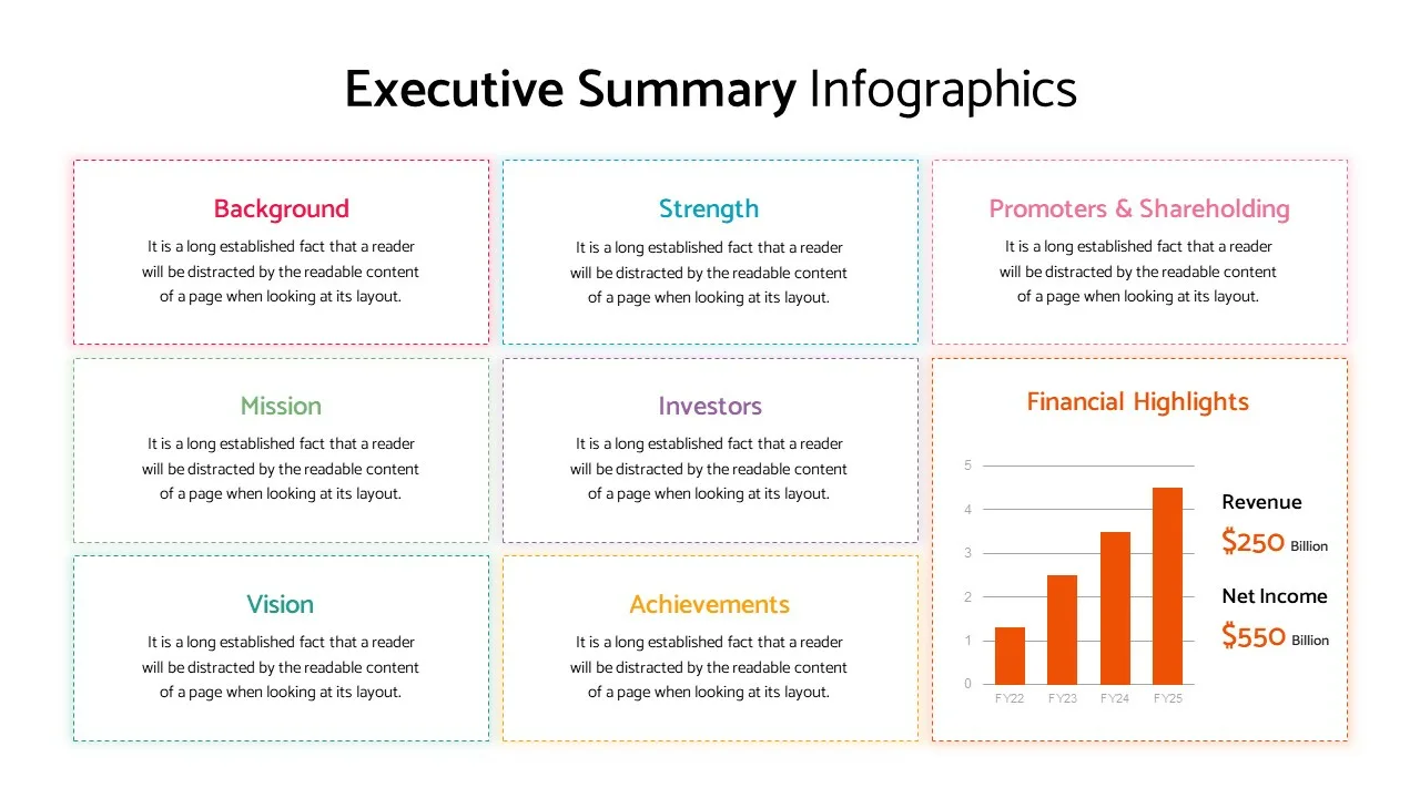 Executive Summary Presentation Infographics