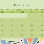 June 2023 Calendar Slides