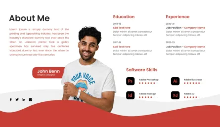 Professional About Me Slides Template