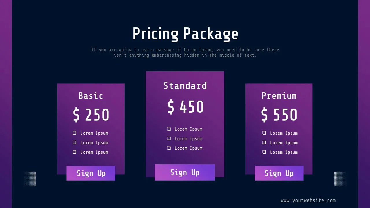 Technology Slide Pricing Theme