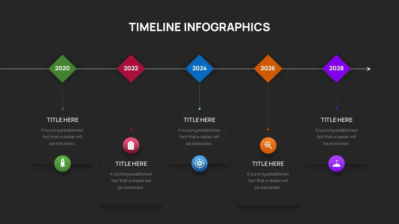 Timeline Slide Template 1