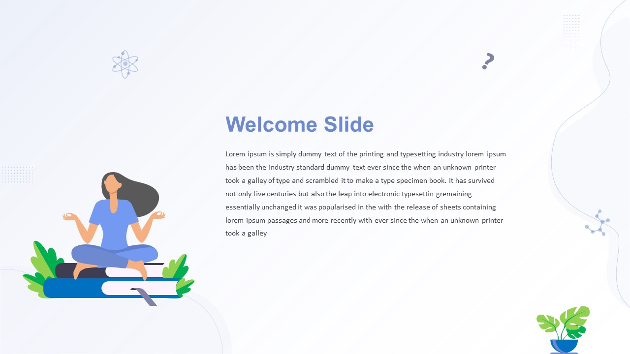 Cartoon Welcome Slide Template