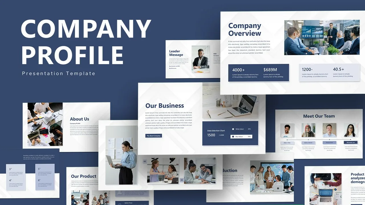 Company Profile Cover Slide