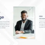 Company Profile Leader Message Slides