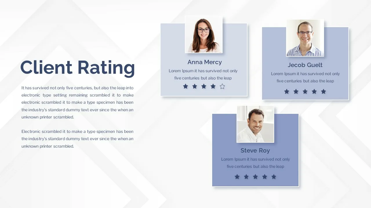 Company Profile Rating Slides
