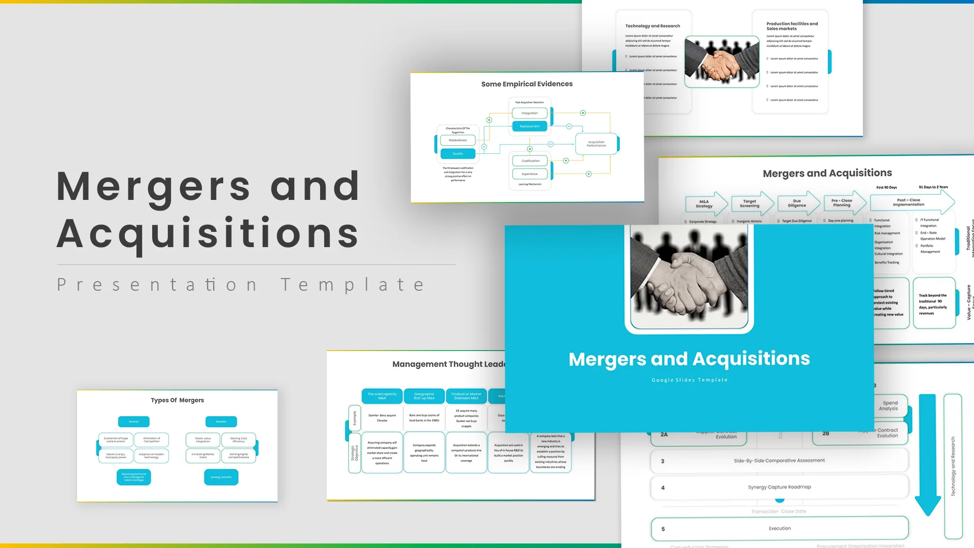 Cover Image Of Mergers And Acquisitions Slide