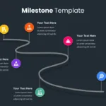 Curved Milestones Presentation Slide