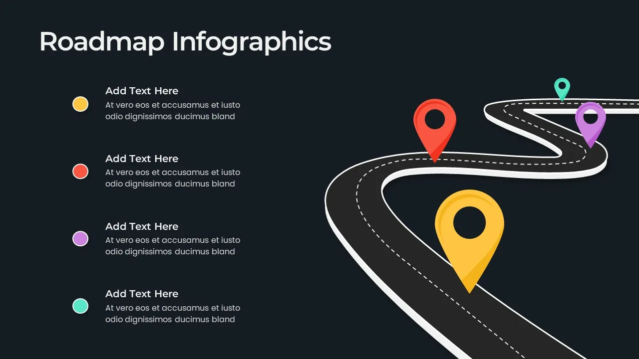 Customizable Road Map Presentation Template