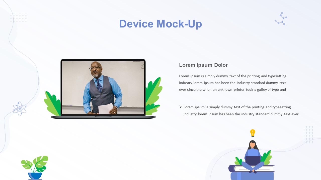 Device Mockup Cartoon Slides