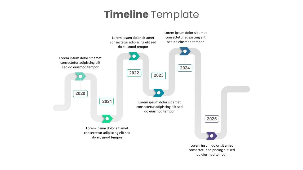 Horizontal Timeline Presentation Templates