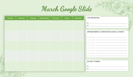 March Theme Slides Presentation Template