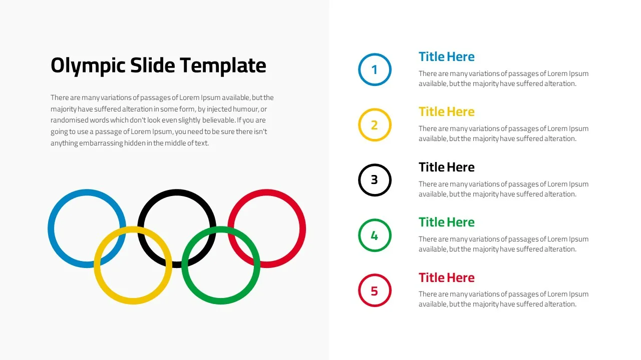 Olympics Slide Template SlideKit
