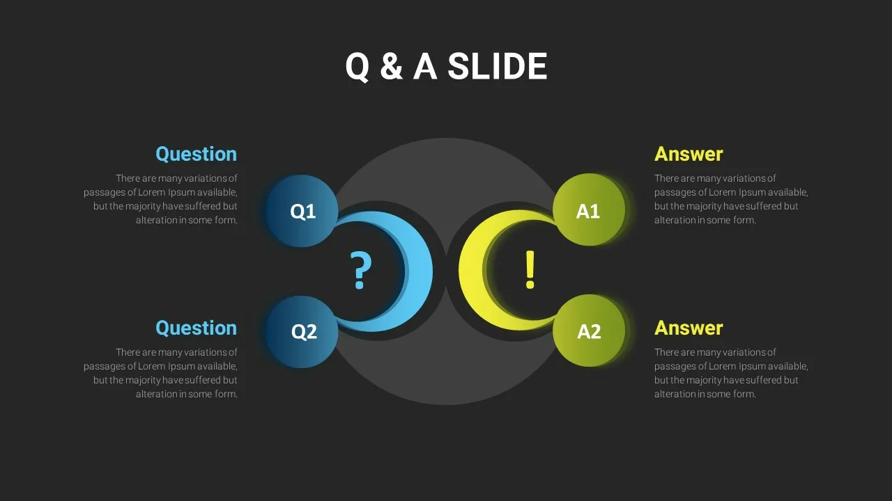 Presentation Q & A Slide Template