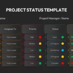 Project Status Slide Template