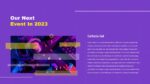 Purple And Yellow Event Slides Template