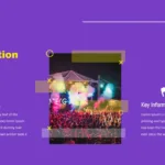 Purple And Yellow Information Slides Template