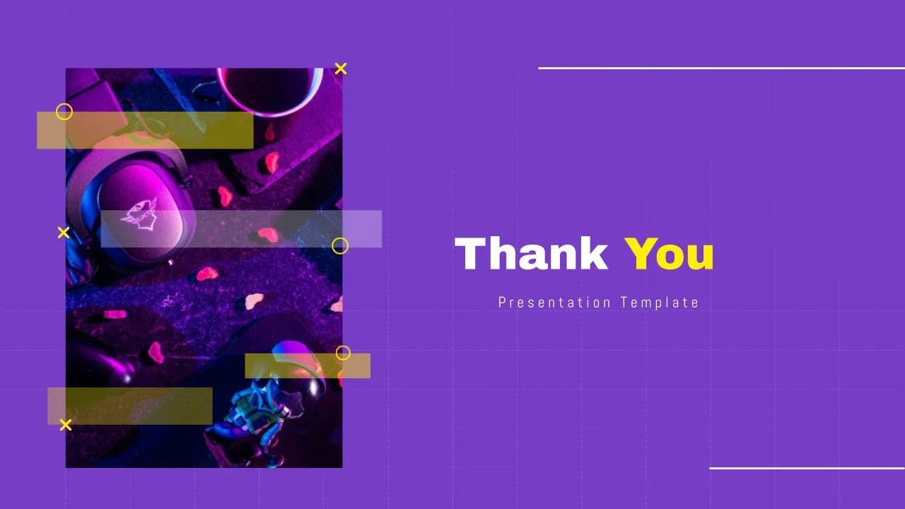 Purple Thank You Slides Background