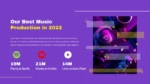 Purple Theme Best Music Production Presentation Template