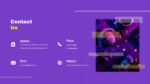 Purple Theme Contact Us Presentation Template