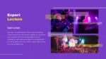 Purple Theme Expert Lecture Presentation Template