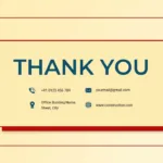 Retro Thank You Slide Template