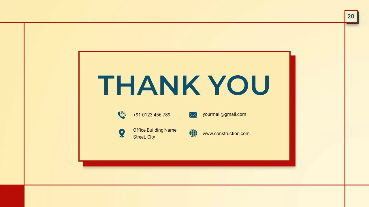 Retro Thank You Slide Template