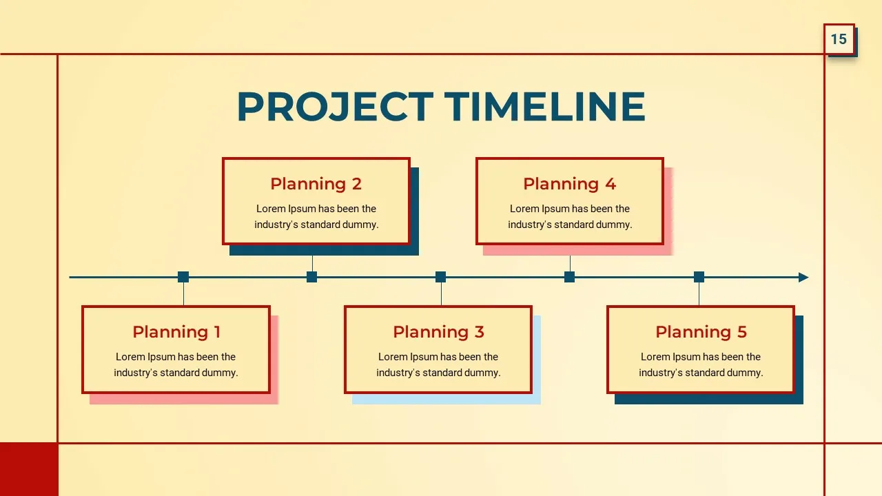 Retro Timeline Slides Template