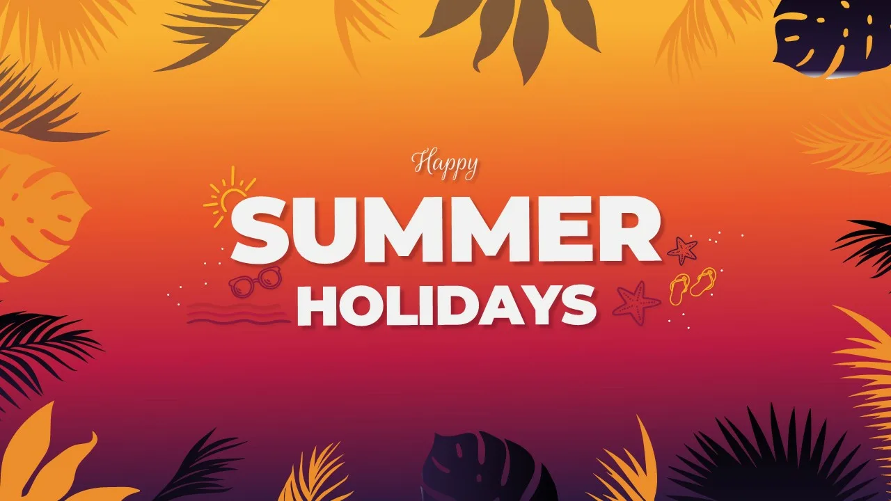 Summer Holidays Slide Template
