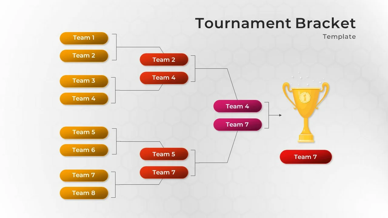 Soccer Tournament Bracket Template for PowerPoint