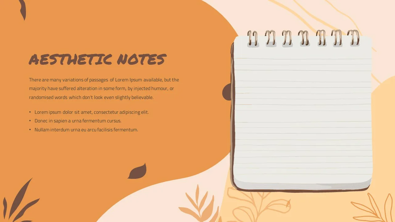 Aesthetic Notes PowerPoint Template