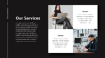 Animated Black Theme PowerPoint Service Template