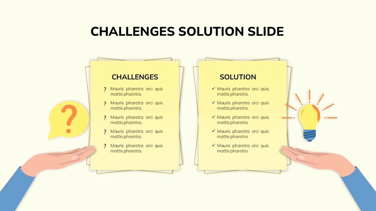 Challenges And Solutions Presentation Slide