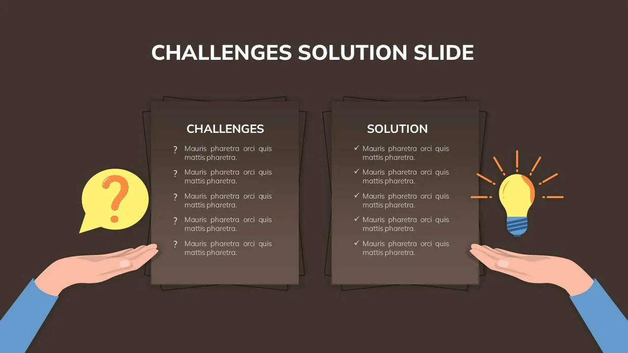 Challenges And Solutions Slide Templates