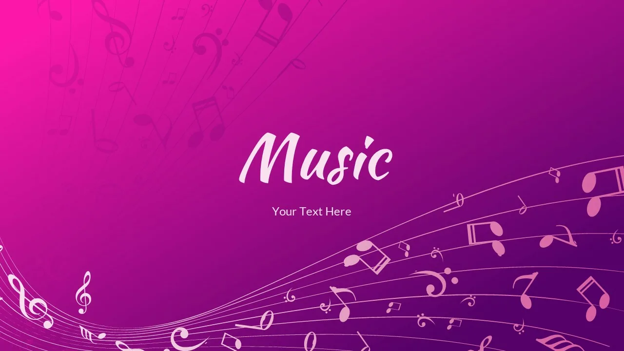 Free Music Theme Background for PowerPoint