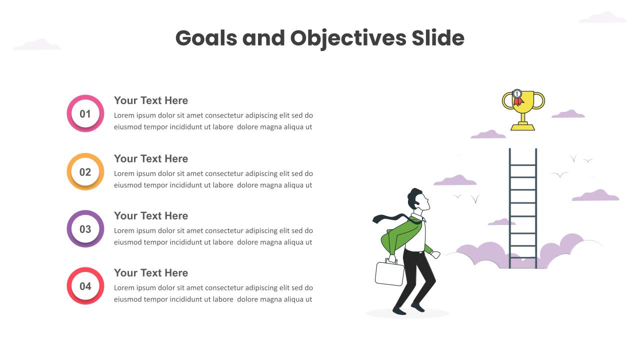 Goals And Objectives PowerPoint Slide SlideKit