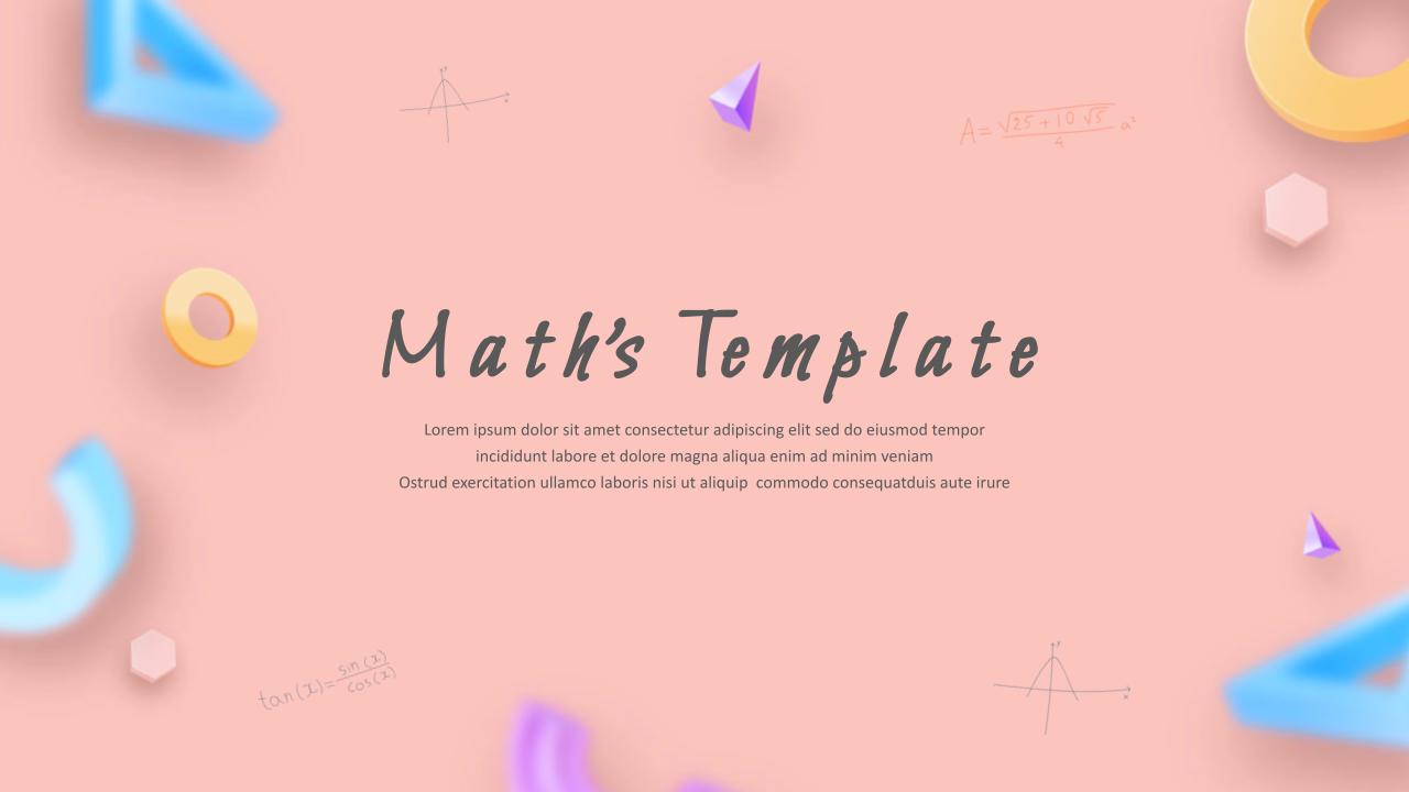 Math Slide Templates