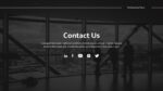 Professional Contact Slide Template