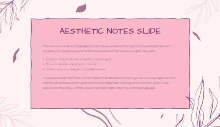 Slide Notes Template