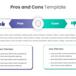 Attractive Pros And Cons Presentation Template